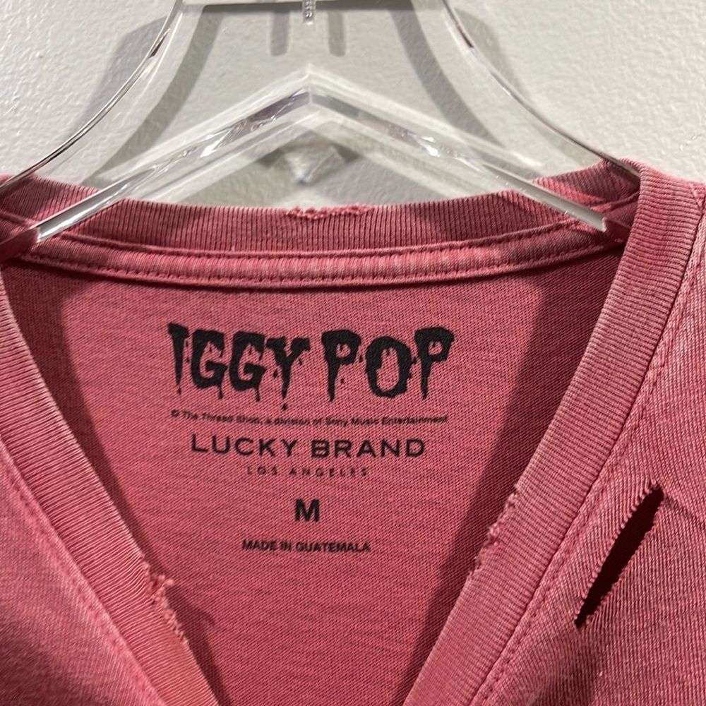 LUCKY BRAND Iggy Pop Graphic Tee Mens Size Medium - Picture 5 of 8
